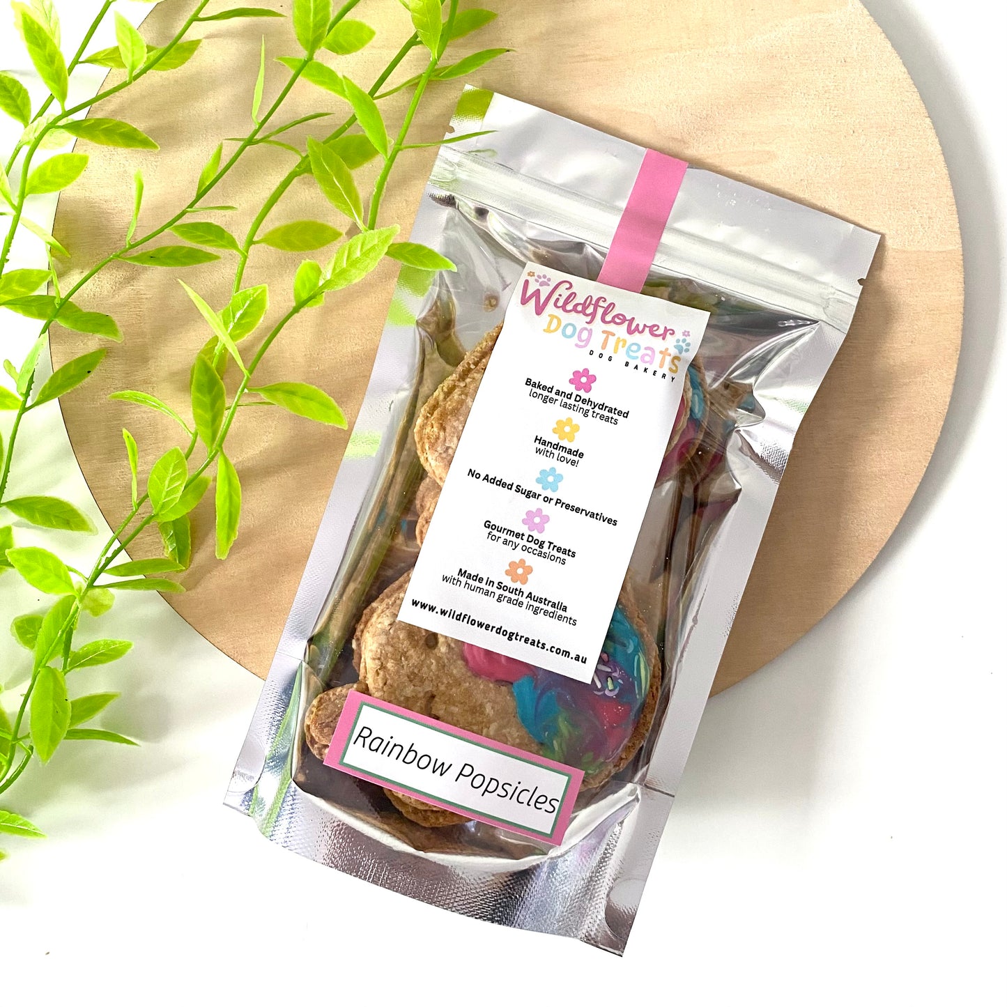 d. Rainbow Popsicles Large Cookies