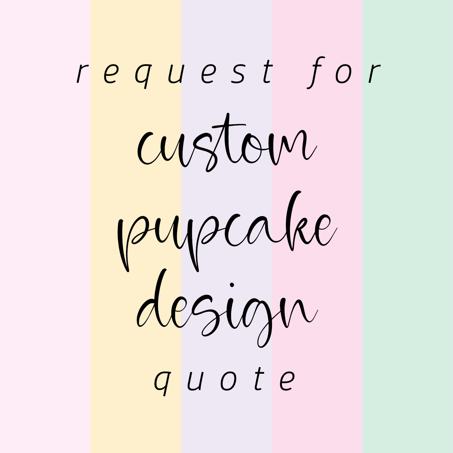 b. Custom Pupcake QUOTE Request