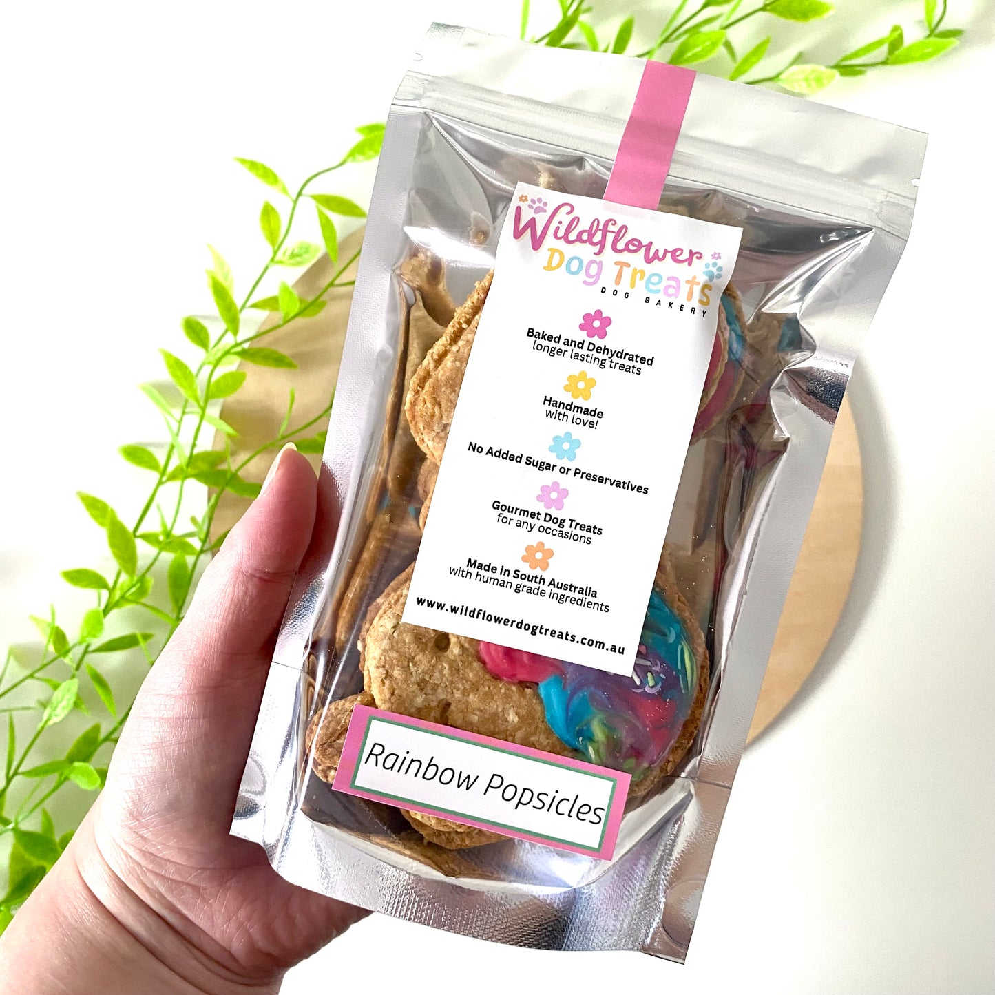 d. Rainbow Popsicles Large Cookies