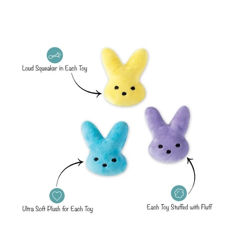 f. FRINGE STUDIO - TRIO OF BUNNIES TOY SET