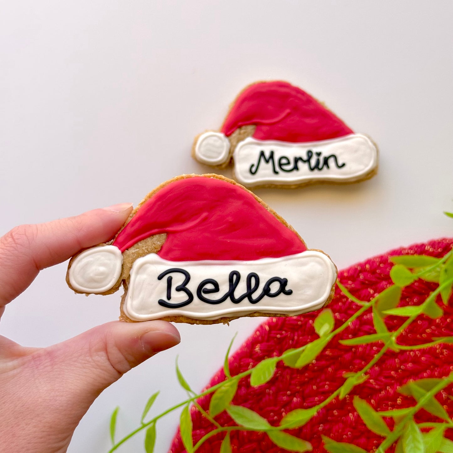 a. Christmas Santa Hat Cookie