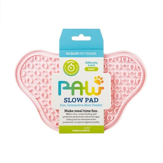 f. PAW Lick Suction Pad Slow Feeder & Anti-Anxiety Food Mat Pink