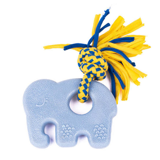 f. Zippy Paws ZippyTuff Teetherz Dog Toy for Puppies - Elliot the Elephant
