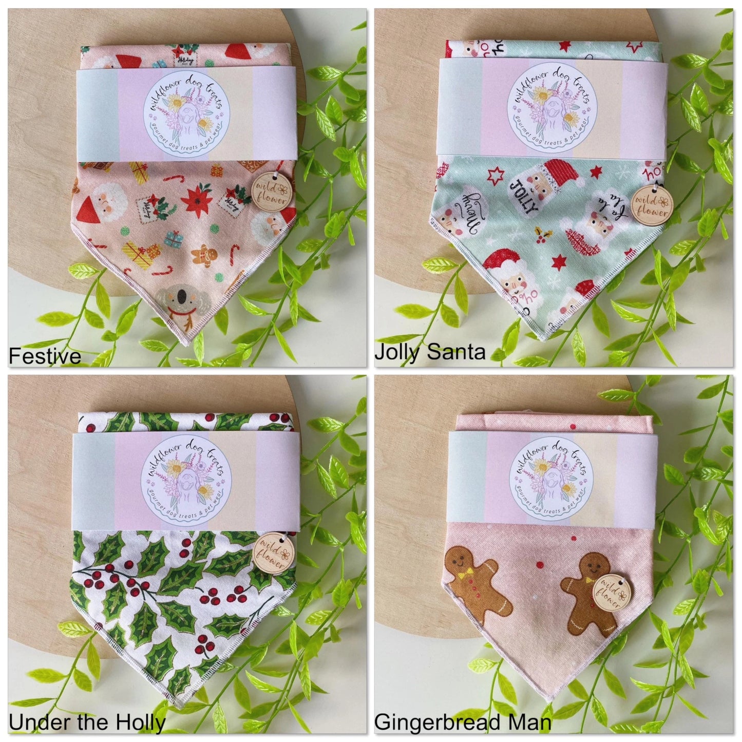 e. Christmas Bandanas