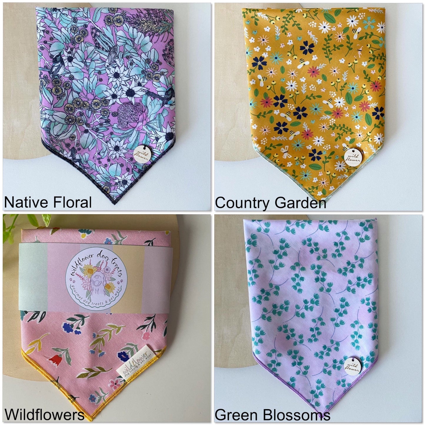 e. Floral Bandanas