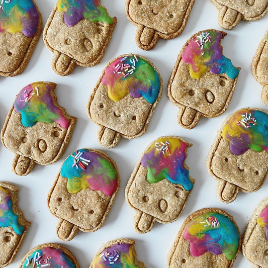 d. Rainbow Popsicles Large Cookies